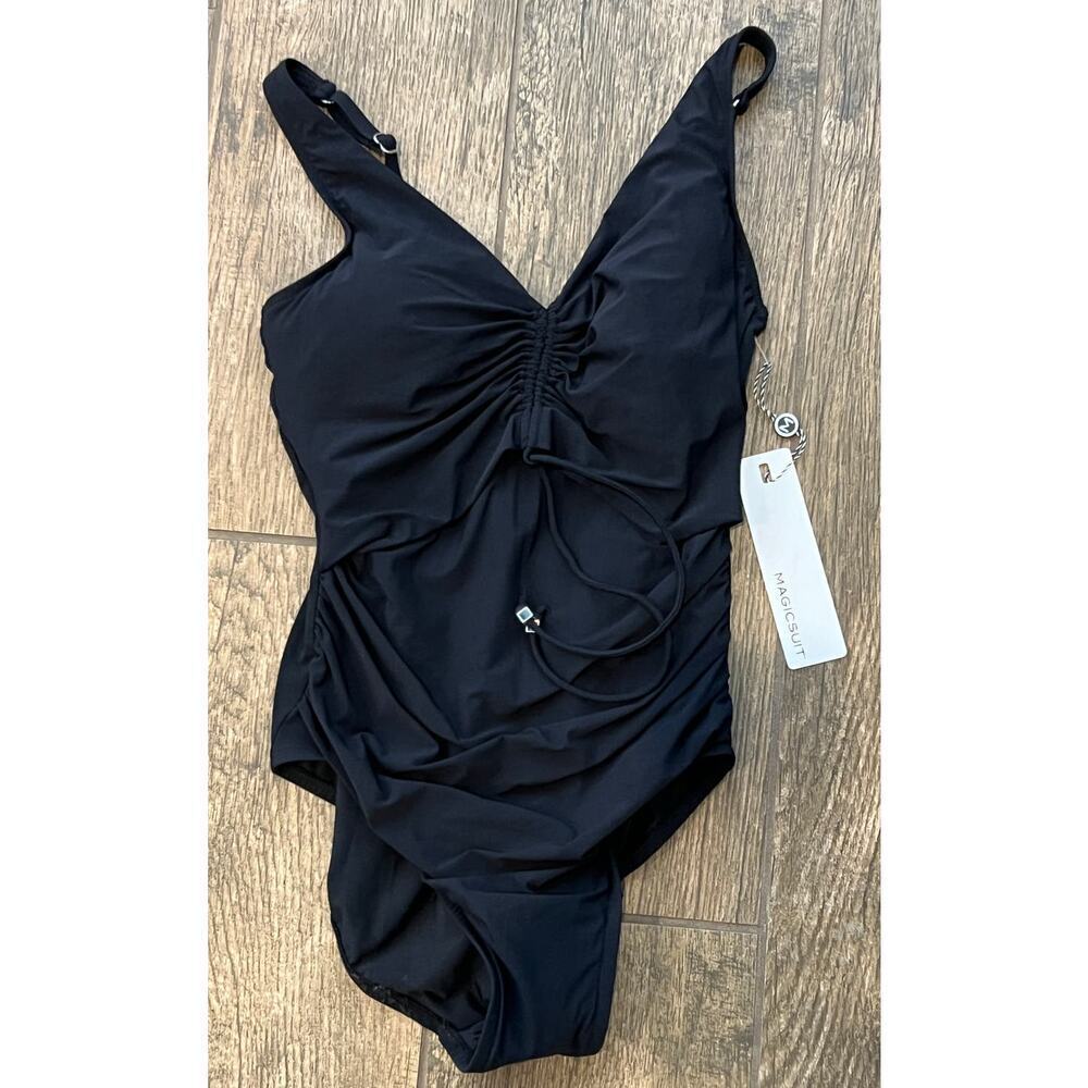 NWT Magicsuit 6017678 Sansa Solid One-Piece Swimsuit Size US/10 - Picture 10 of 11